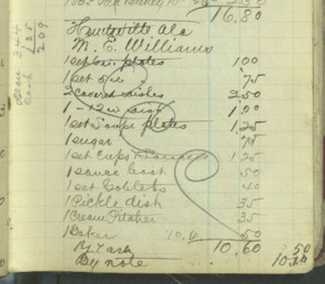 M.E. Williams transaction, June 26, 1900.